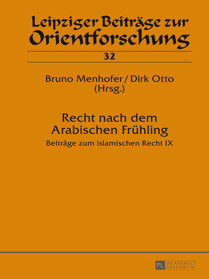 cover image of Recht nach dem Arabischen Frühling